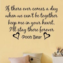 If there ever comes a day when we can't be together keep me in your heart - Pooh Bear.jpg